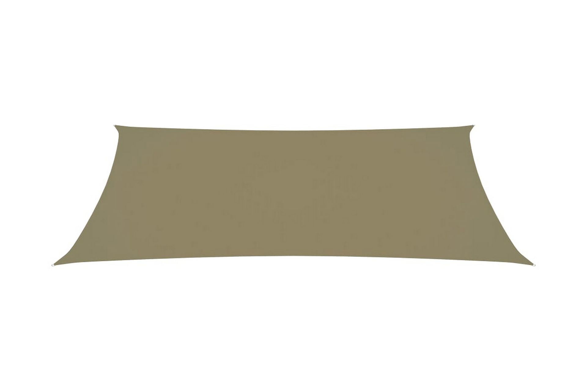 Solseil oxfordstoff rektangulær 2x5 m beige - Beige - Hagemøbler - Solbeskyttelse - Solseil