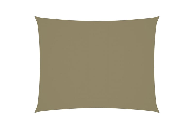 Solseil oxfordstoff rektangulær 3x4,5 m beige - Beige - Solseil