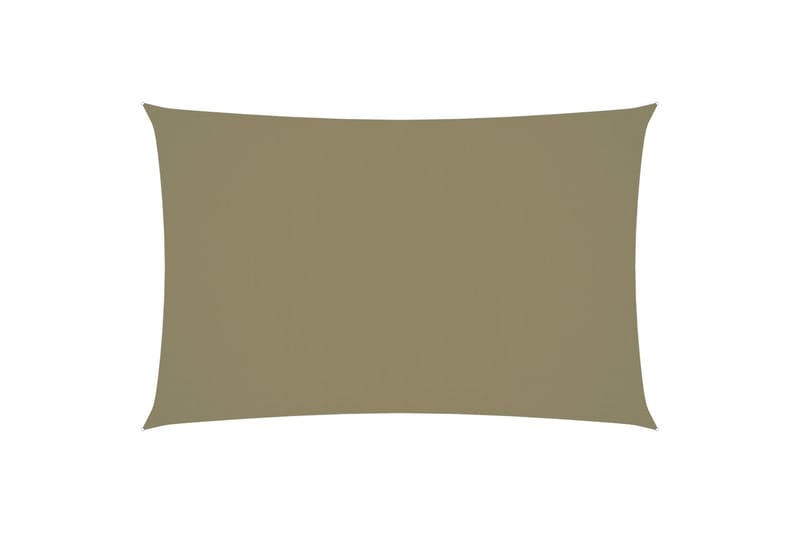 Solseil oxfordstoff rektangulær 4x7 m beige - Beige - Solseil