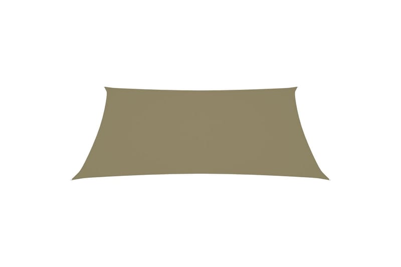 Solseil oxfordstoff rektangulær 5x7 m beige - Beige - Hagemøbler - Solbeskyttelse - Solseil