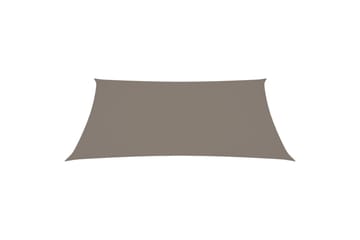 Solseil oxfordstoff rektangulær 5x7 m gråbrun - Taupe - Hagemøbler - Solbeskyttelse - Solseil