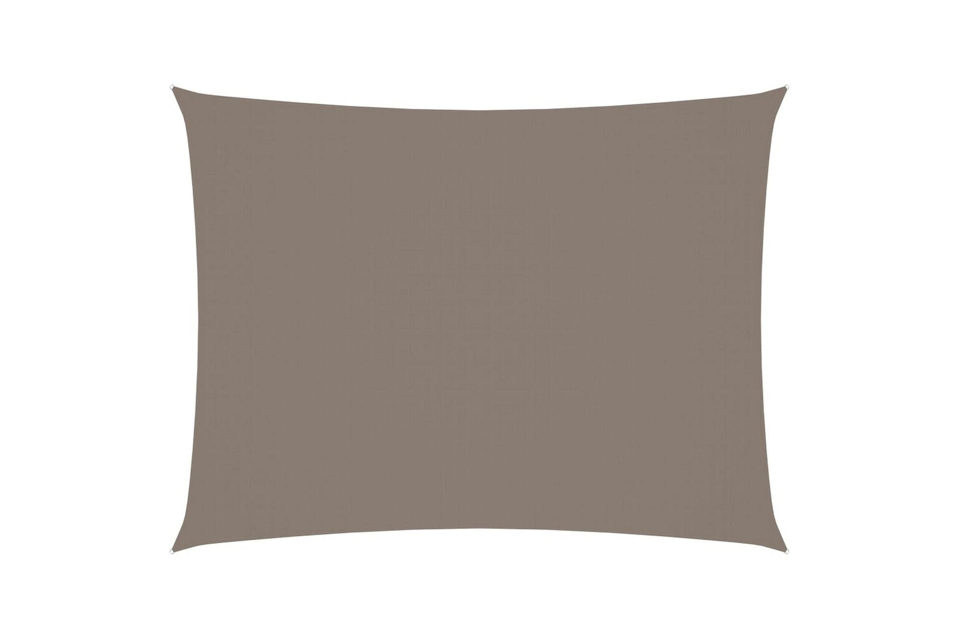 Solseil oxfordstoff rektangulær 5x7 m gråbrun - Taupe - Hagemøbler - Solbeskyttelse - Solseil