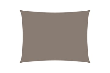 Solseil oxfordstoff rektangulær 5x7 m gråbrun - Taupe - Hagemøbler - Solbeskyttelse - Solseil
