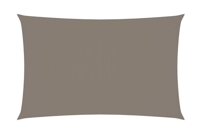 Solseil oxfordstoff rektangulær 5x8 m gråbrun - Taupe - Hagemøbler - Solbeskyttelse - Solseil