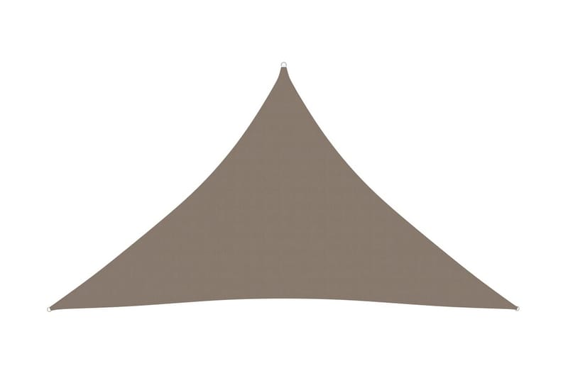 Solseil oxfordstoff trekantet 2,5x2,5x3,5 m gråbrun - Taupe - Hagemøbler - Solbeskyttelse - Solseil