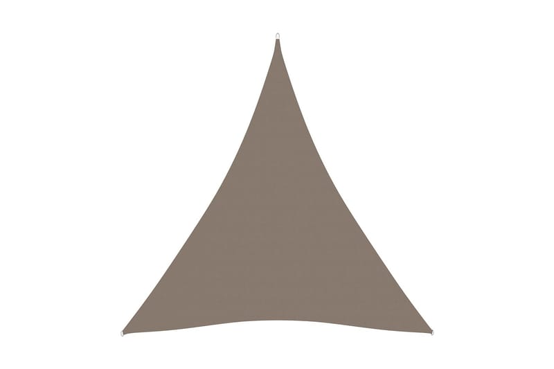 Solseil oxfordstoff trekantet 3x3x3 m gråbrun - Taupe - Hagemøbler - Solbeskyttelse - Solseil