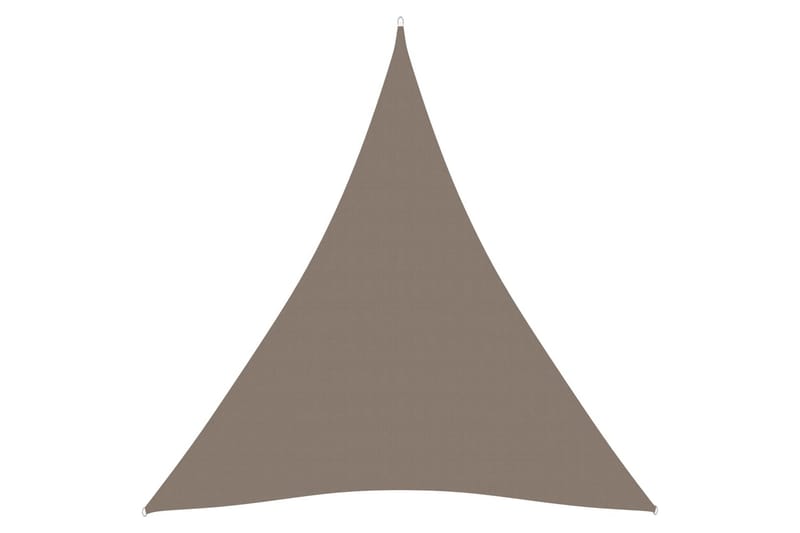 Solseil oxfordstoff trekantet 4,5x4,5x4,5 m gråbrun - Taupe - Hagemøbler - Solbeskyttelse - Solseil