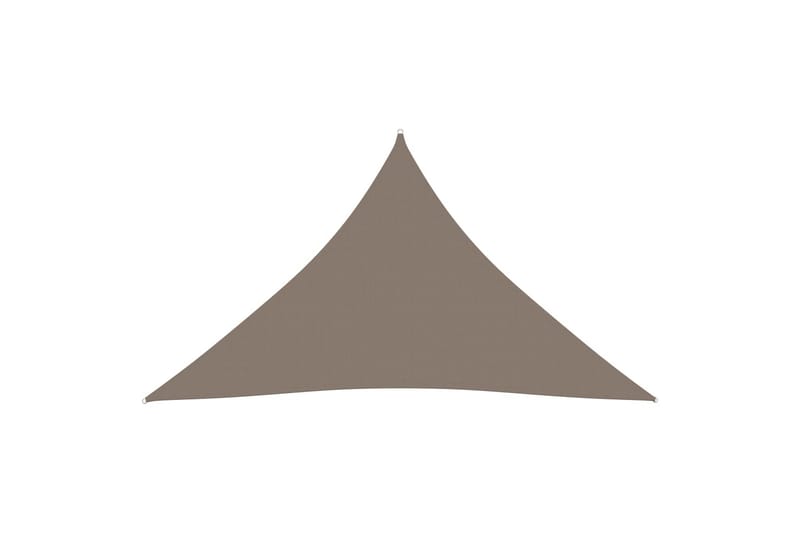 Solseil oxfordstoff trekantet 4,5x4,5x4,5 m gråbrun - Taupe - Hagemøbler - Solbeskyttelse - Solseil