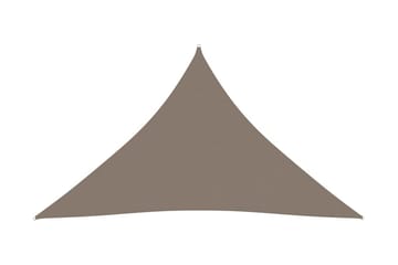 Solseil oxfordstoff trekantet 4x4x4 m gråbrun - Taupe - Hagemøbler - Solbeskyttelse - Solseil