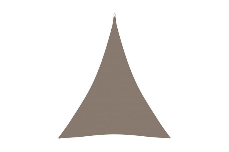 Solseil oxfordstoff trekantet 4x5x5 m gråbrun - Taupe - Hagemøbler - Solbeskyttelse - Solseil