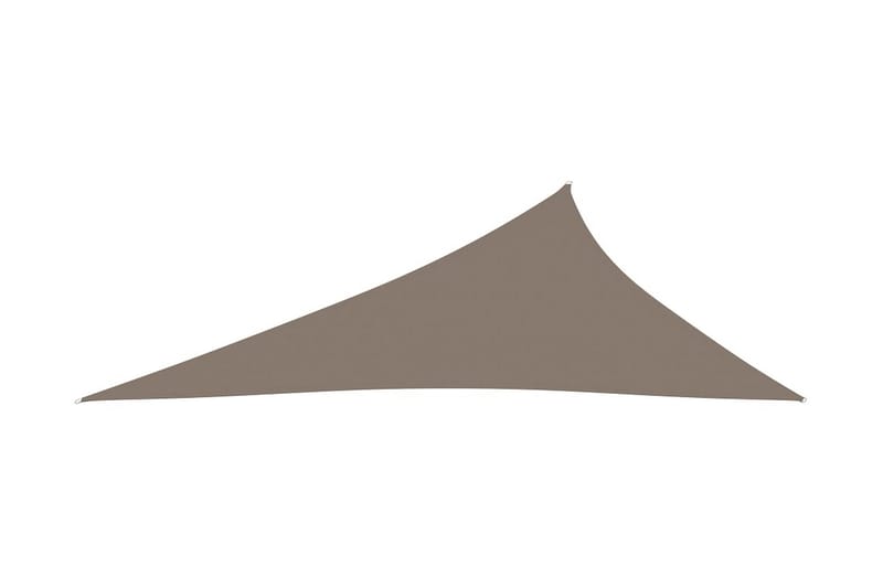 Solseil oxfordstoff trekantet 4x5x6,4 m gråbrun - Taupe - Hagemøbler - Solbeskyttelse - Solseil