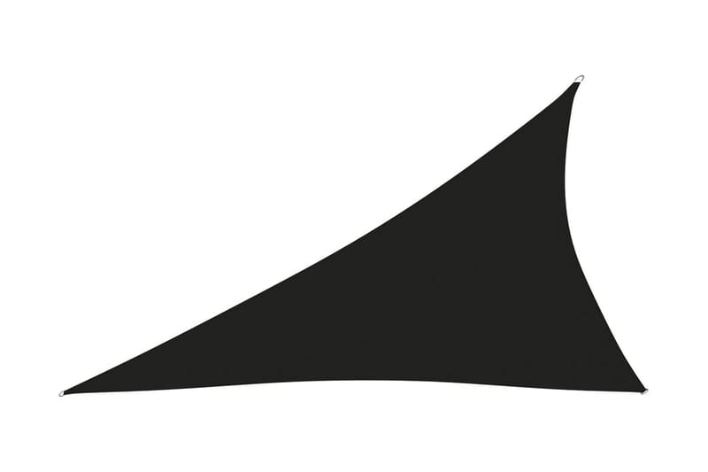Solseil oxfordstoff trekantet 4x5x6,4 m svart - Svart - Solseil