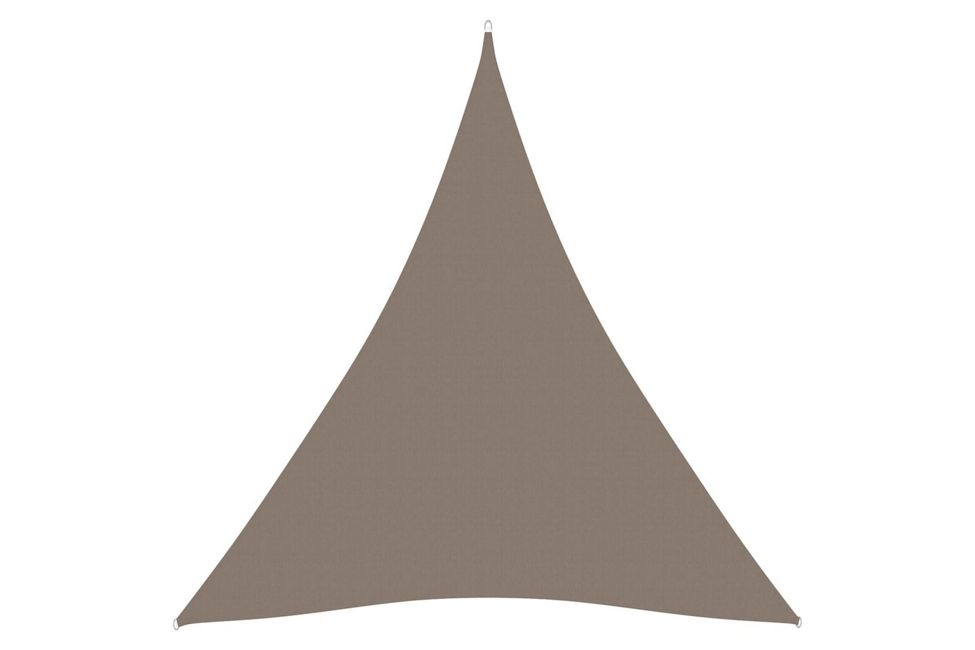 Solseil oxfordstoff trekantet 5x5x5 m gråbrun - Taupe - Hagemøbler - Solbeskyttelse - Solseil