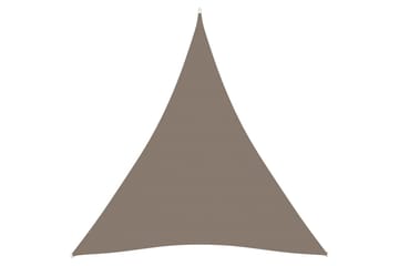 Solseil oxfordstoff trekantet 5x5x5 m gråbrun - Taupe - Hagemøbler - Solbeskyttelse - Solseil