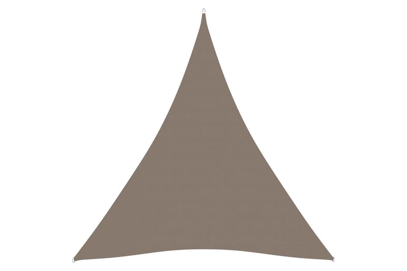 Solseil oxfordstoff trekantet 5x5x5 m gråbrun - Taupe - Hagemøbler - Solbeskyttelse - Solseil