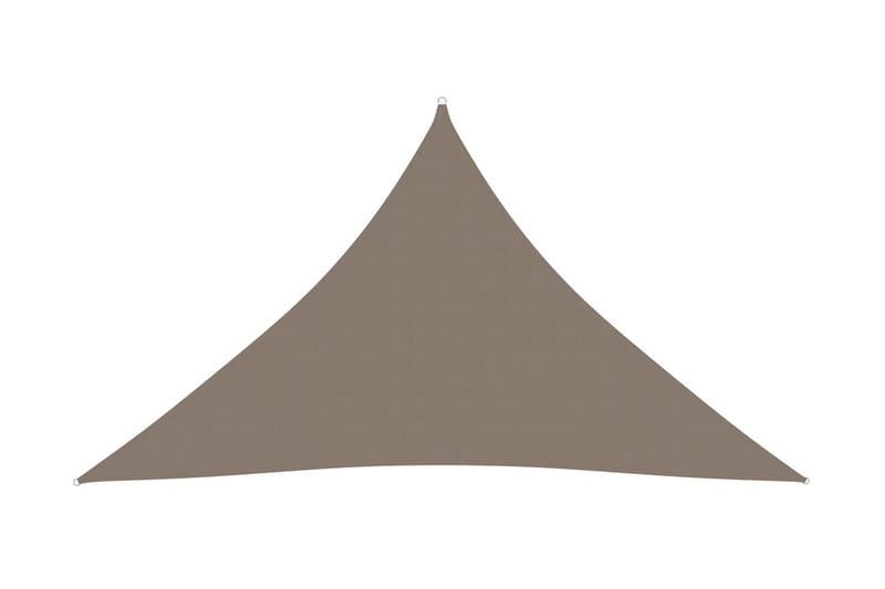 Solseil oxfordstoff trekantet 5x5x6 m gråbrun - Taupe - Hagemøbler - Solbeskyttelse - Solseil