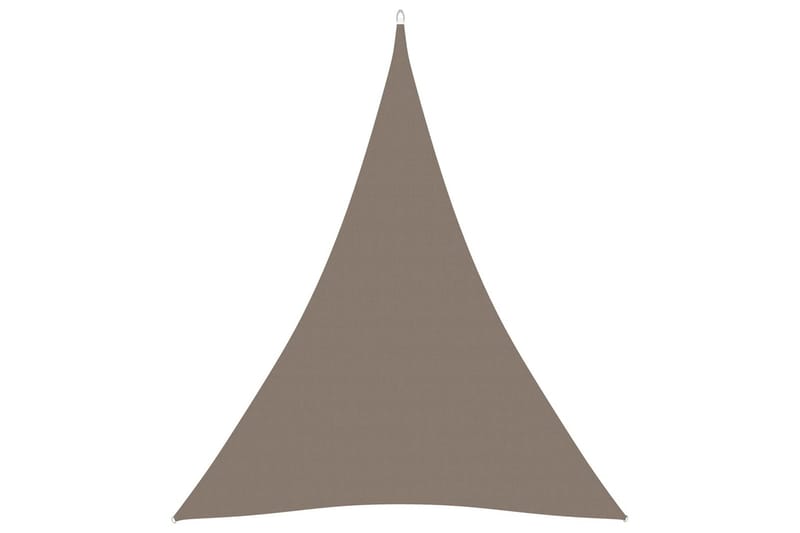 Solseil oxfordstoff trekantet 5x6x6 m gråbrun - Taupe - Hagemøbler - Solbeskyttelse - Solseil