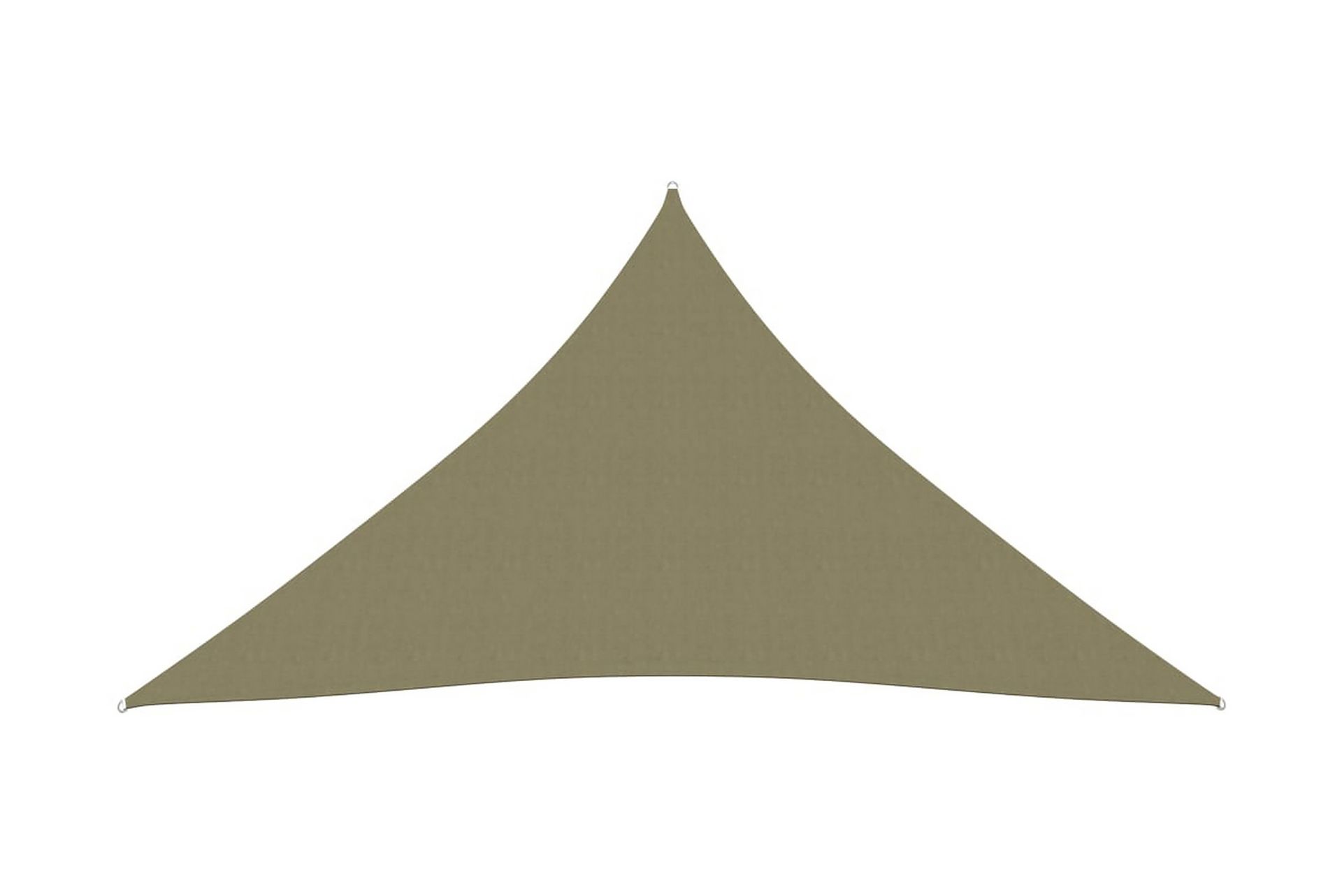 Solseil oxfordstoff trekantet 5x7x7 m beige - Beige - Hagemøbler - Solbeskyttelse - Solseil