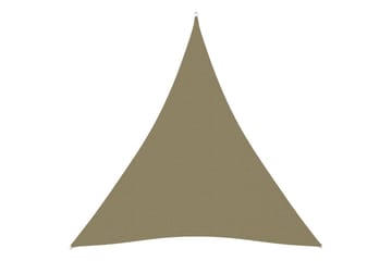 Solseil oxfordstoff trekantet 5x7x7 m beige - Beige - Hagemøbler - Solbeskyttelse - Solseil