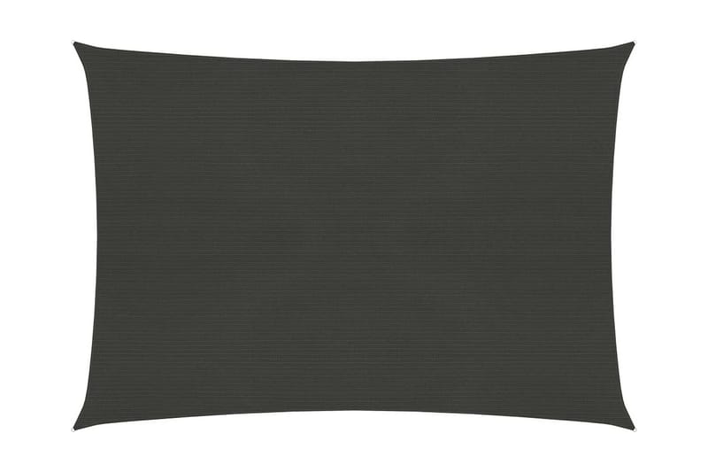 Solseil 160 g/m² antrasitt 2,5x3,5 m HDPE - Antrasittgrå - Hagemøbler - Solbeskyttelse - Solseil