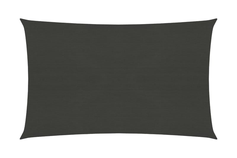 Solseil 160 g/m² antrasitt 2,5x4 m HDPE - Antrasittgrå - Hagemøbler - Solbeskyttelse - Solseil
