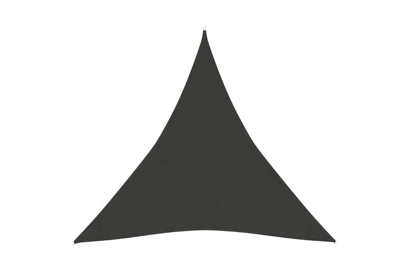 Solseil 160 g/m² antrasitt 4x4x4 m HDPE - Antrasittgrå - Hagemøbler - Solbeskyttelse - Solseil