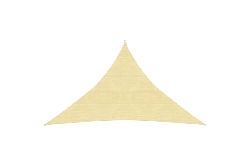 Solseil 160 g/m² beige 2,5x2,5x3,5 m HDPE - Beige - Hagemøbler - Solbeskyttelse - Solseil