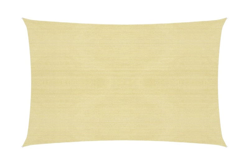 Solseil 160 g/m² beige 2,5x3 m HDPE - Beige - Hagemøbler - Solbeskyttelse - Solseil
