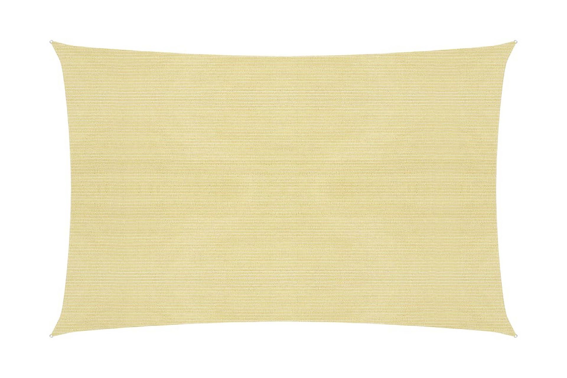 Solseil 160 g/m² beige 2x2,5 m HDPE - Beige - Hagemøbler - Solbeskyttelse - Solseil