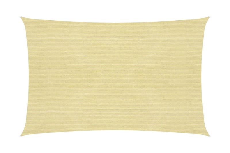 Solseil 160 g/m² beige 2x2,5 m HDPE - Beige - Hagemøbler - Solbeskyttelse - Solseil