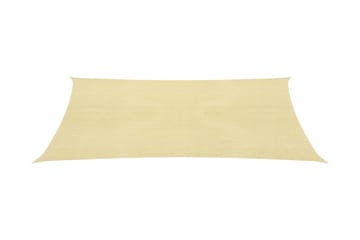 Solseil 160 g/m² beige 2x2,5 m HDPE - Beige - Hagemøbler - Solbeskyttelse - Solseil