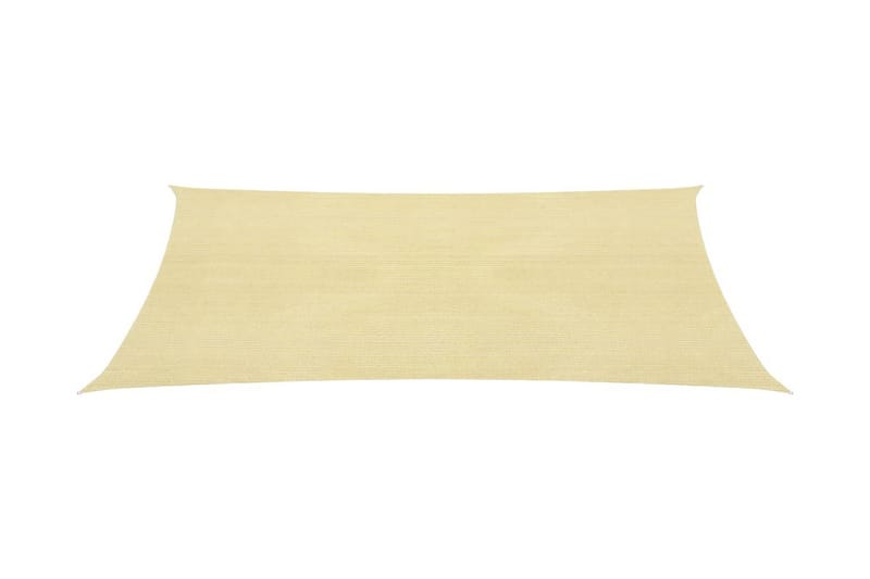 Solseil 160 g/m² beige 2x2,5 m HDPE - Beige - Hagemøbler - Solbeskyttelse - Solseil