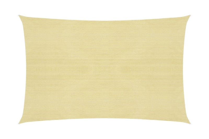 Solseil 160 g/m² beige 2x3 m HDPE - Beige - Hagemøbler - Solbeskyttelse - Solseil