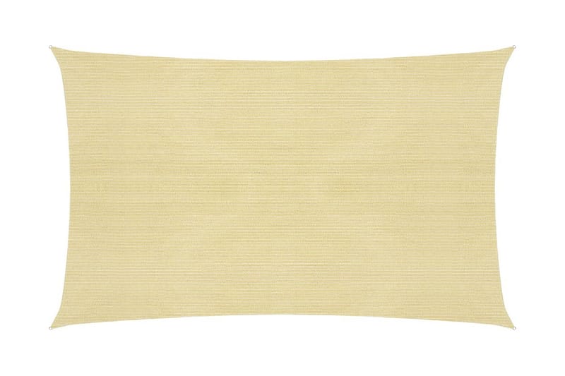 Solseil 160 g/m² beige 2x5 m HDPE - Beige - Hagemøbler - Solbeskyttelse - Solseil