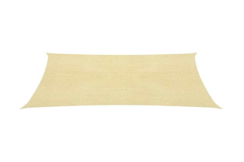 Solseil 160 g/m² beige 2x5 m HDPE - Beige - Hagemøbler - Solbeskyttelse - Solseil
