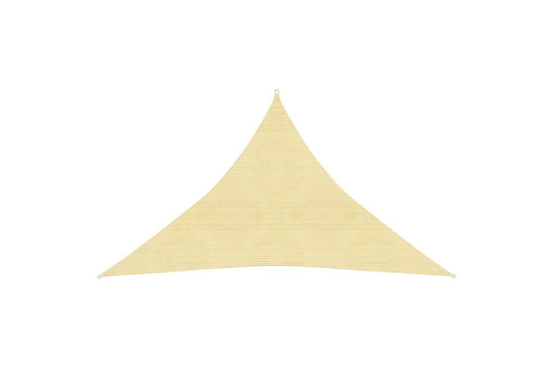 Solseil 160 g/m² beige 3,5x3,5x4,9 m HDPE - Beige - Solseil