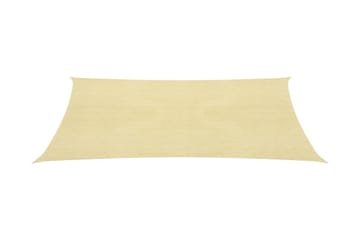 Solseil 160 g/m² beige 3,5x4,5 m HDPE - Beige - Hagemøbler - Solbeskyttelse - Solseil