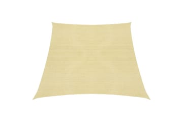 Solseil 160 g/m² beige 3/4x3 m HDPE - Beige - Hagemøbler - Solbeskyttelse - Solseil