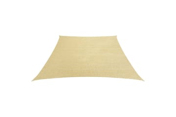 Solseil 160 g/m² beige 3/4x3 m HDPE - Beige - Hagemøbler - Solbeskyttelse - Solseil