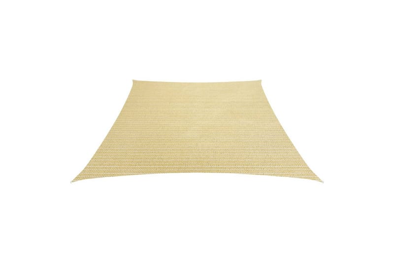 Solseil 160 g/m² beige 3/4x3 m HDPE - Beige - Hagemøbler - Solbeskyttelse - Solseil