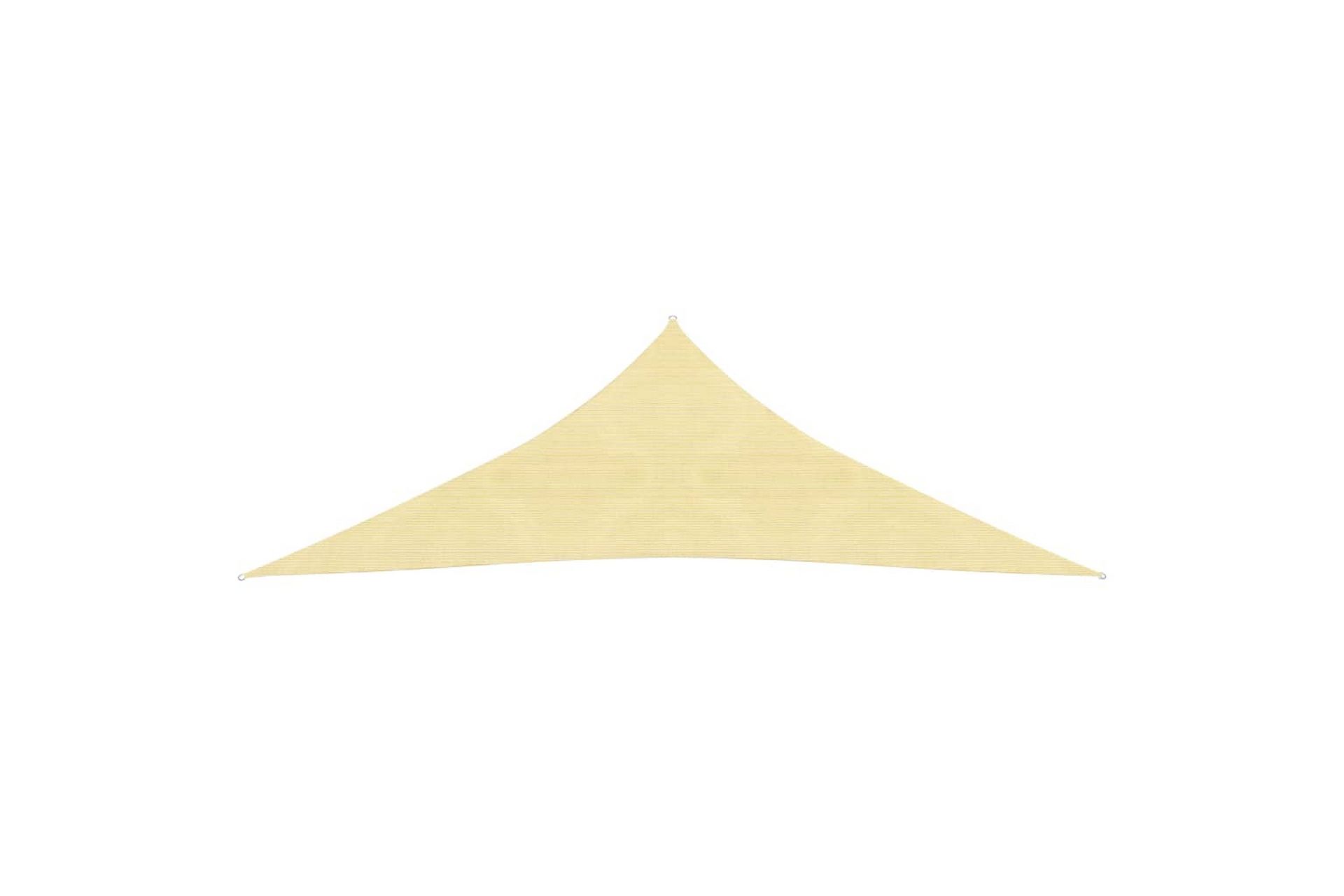 Solseil 160 g/m² beige 3x3x4,2 m HDPE - Beige - Hagemøbler - Solbeskyttelse - Solseil