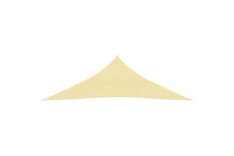 Solseil 160 g/m² beige 3x3x4,2 m HDPE - Beige - Hagemøbler - Solbeskyttelse - Solseil