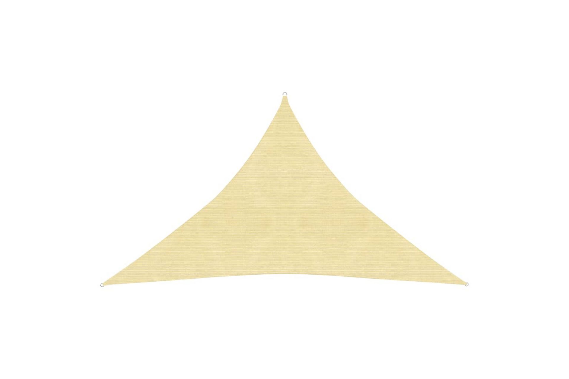 Solseil 160 g/m² beige 3x3x4,2 m HDPE - Beige - Hagemøbler - Solbeskyttelse - Solseil