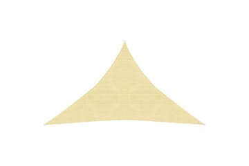 Solseil 160 g/m² beige 3x3x4,2 m HDPE - Beige - Hagemøbler - Solbeskyttelse - Solseil