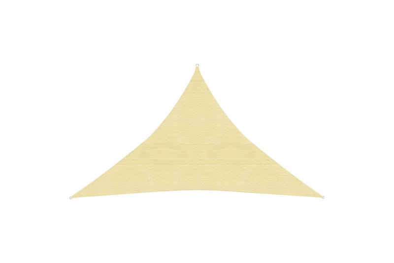 Solseil 160 g/m² beige 3x3x4,2 m HDPE - Beige - Hagemøbler - Solbeskyttelse - Solseil