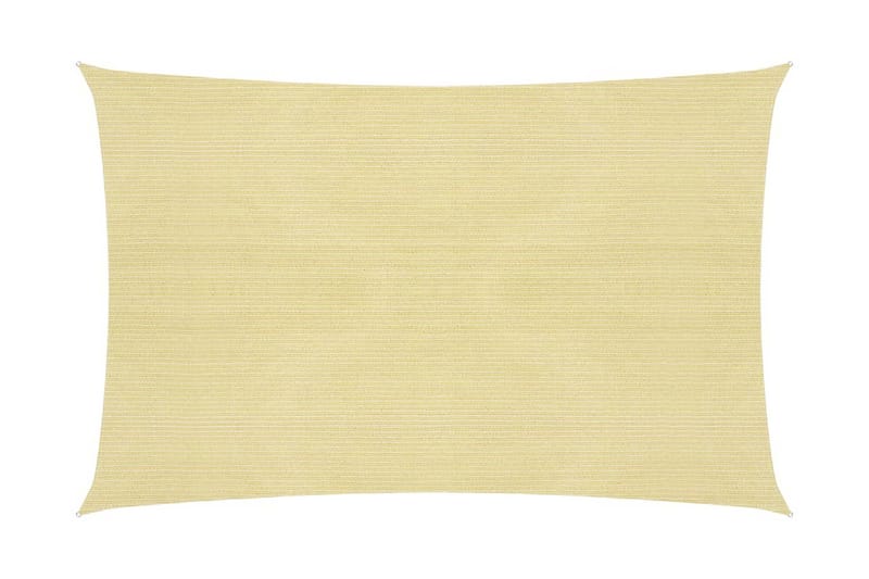 Solseil 160 g/m² beige 3x4,5 m HDPE - Beige - Hagemøbler - Solbeskyttelse - Solseil