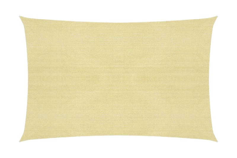 Solseil 160 g/m² beige 3x4 m HDPE - Beige - Hagemøbler - Solbeskyttelse - Solseil