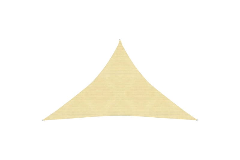 Solseil 160 g/m² beige 4x4x5,8 m HDPE - Beige - Hagemøbler - Solbeskyttelse - Solseil