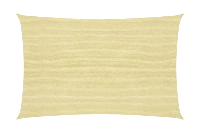 Solseil 160 g/m² beige 4x5 m HDPE - Beige - Hagemøbler - Solbeskyttelse - Solseil