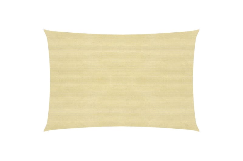 Solseil 160 g/m² beige 5x6 m HDPE - Beige - Hagemøbler - Solbeskyttelse - Solseil
